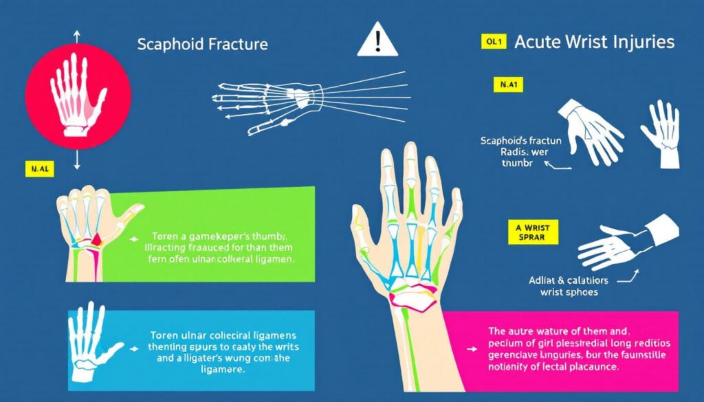 Image depicting common acute wrist injuries
